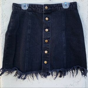 F21 Compliment Jean Skirt